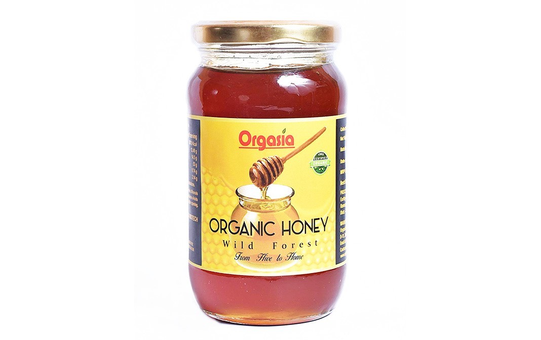 Orgasia Organic Honey, Wild Forest   Glass Jar  500 grams